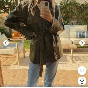 12th Tribe Dark Green Belted Utility Jacket x the salty blonde